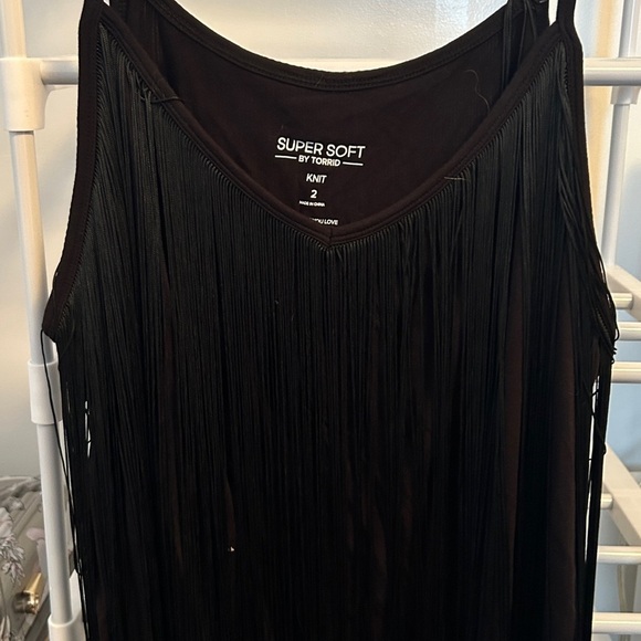 Torrid Black Fringe Camisole Top. NWT - Picture 2 of 6